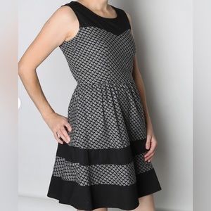 Retrolicious Scotty Dog Houndstooth Vintage Style Fit and Flare Dress Sz 1X